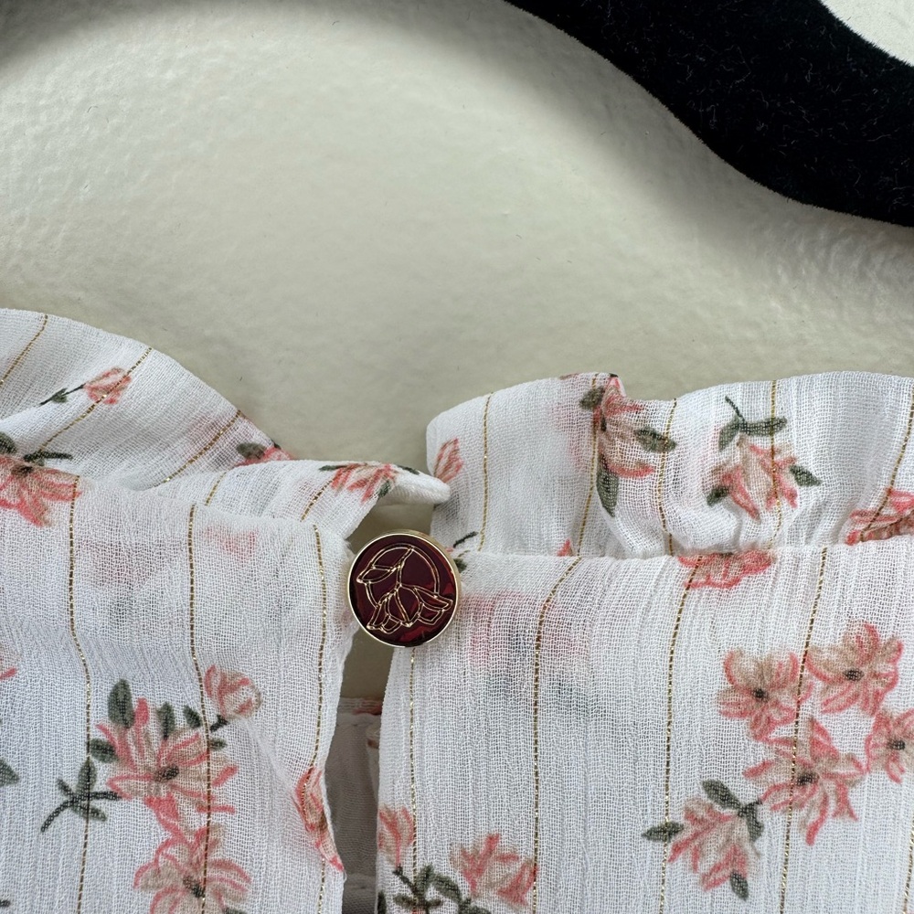 Draper James Pink Floral Ruffle Dress - Picture 5 of 6
